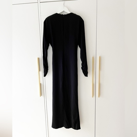 ZARA BNWOT satin effect dress with leaf - Picture 9 of 16